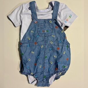 Guess Boys’ Denim Bubble Romper & Onesie